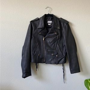 DKNY Leather Jacket made in USA